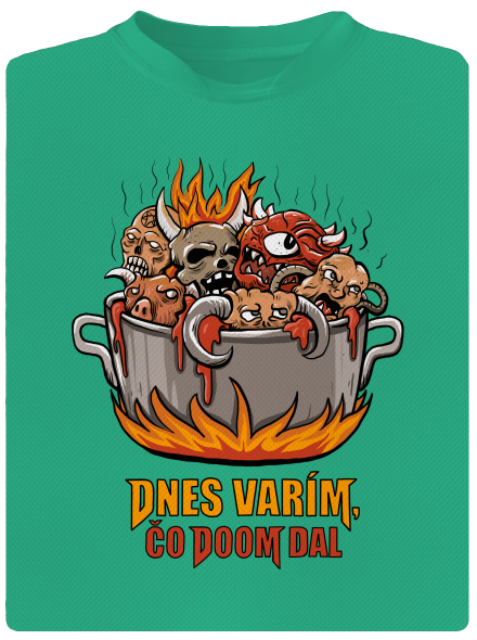 Čo Doom dal pánske športové tričko Mint Mal