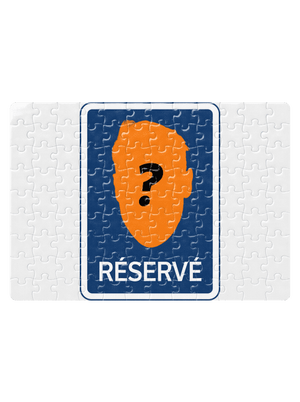 Značka réservé puzzle White
