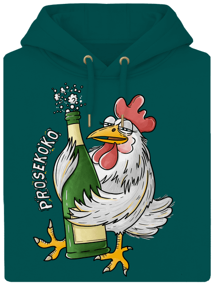 Prosekoko unisex mikina premium Emerald Green