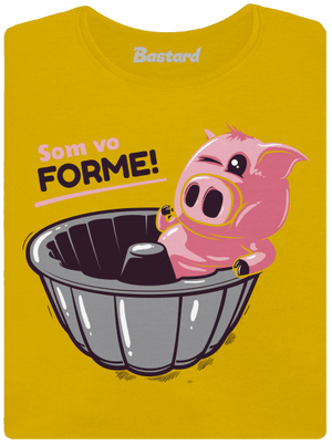 Vo forme dámske tričko Yellow