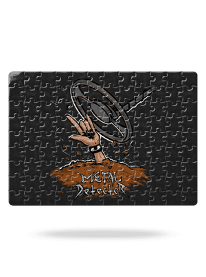 Metal detector puzzle White