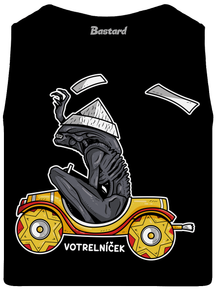 Votrelníček pánske tielko Black