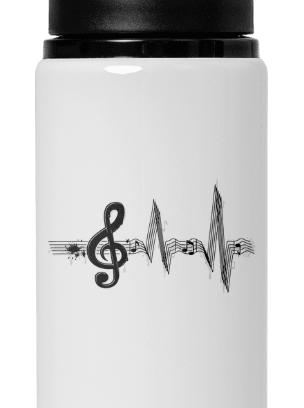 Žijem muzikou flaša na vodu White