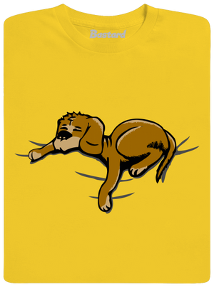 Spiaci pes detské tričko Gold