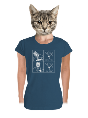 Cimrman: Copak jmelí dámske tričko prémium Petrol Blue