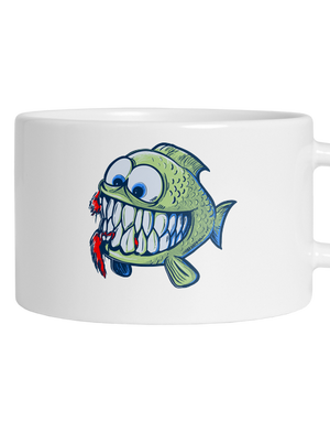 Hladná rybka hrnček makronka White