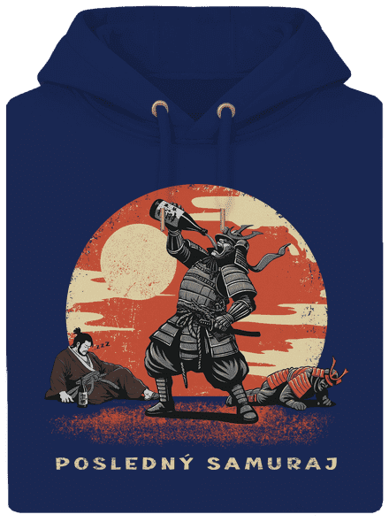 Posledný samuraj unisex mikina premium Navy