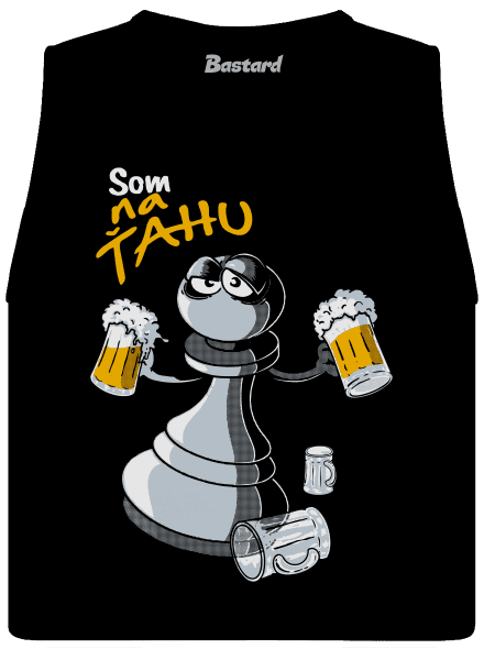 Na ťahu dámske tielko voľné Black