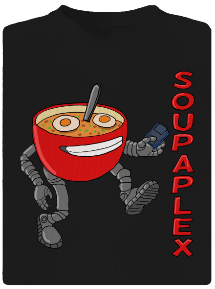 Soupaplex pánske športové tričko Black