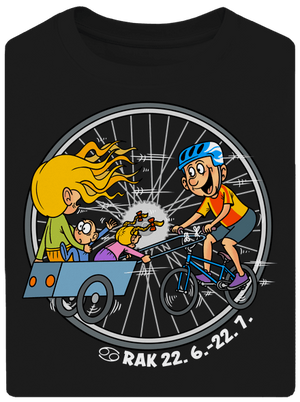 Cyklistický horoskop: Rak unisex tričko oversized Black