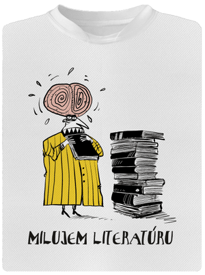 Milujem literatúru detské športové tričko White