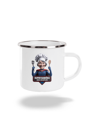 Super babička plecháčik White