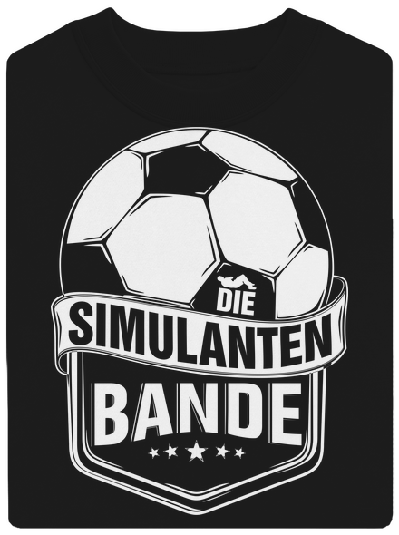 Simulanten bande unisex mikina bez kapucne Black