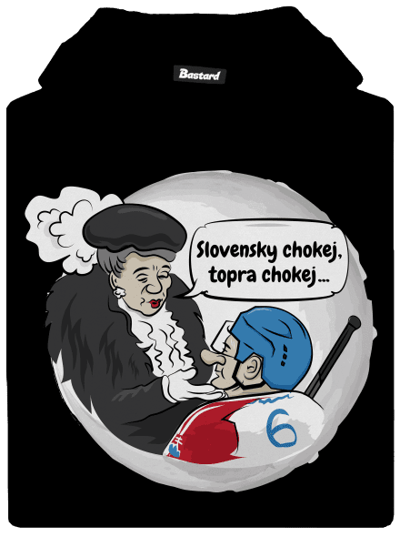 Slovenský hokej detská mikina klokanka Black