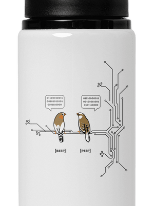 Beep and Peep flaša na vodu White