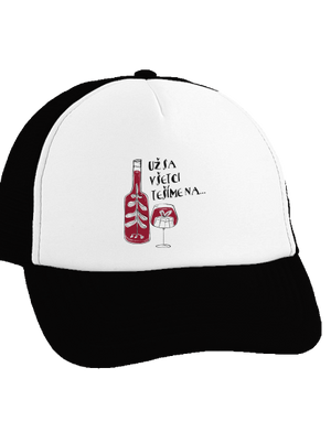 Vianoce vo víne šiltovka truckerka Black cap