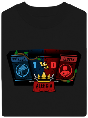 Príroda vs. človek unisex mikina bez kapucne Black