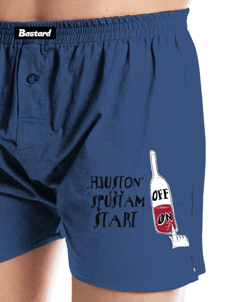 Hjuston, víno pánske trenky Blue