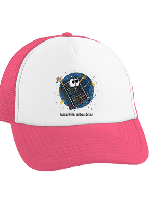 Padá server šiltovka truckerka Fluorescent Pink cap