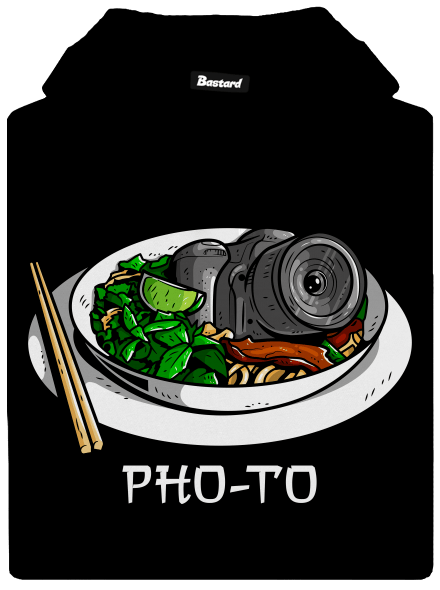 Pho-to dámska mikina klokanka Black