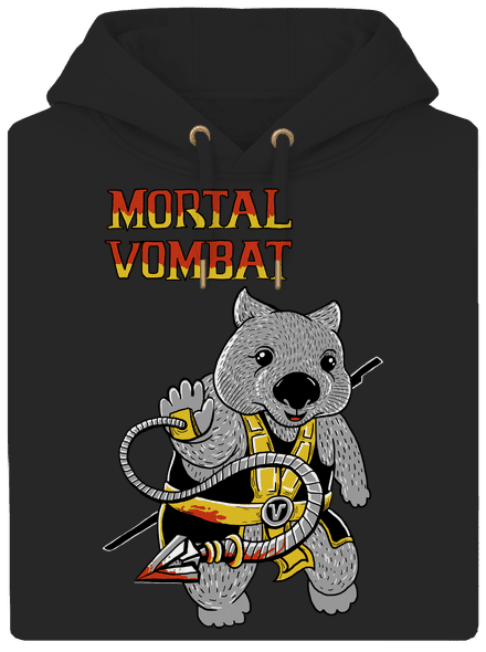Mortal Vombat unisex mikina premium Dark Black
