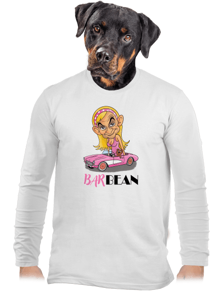 Barbean pánske dlhý rukáv White