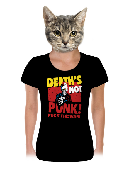 Death's not punk dámske tričko Black