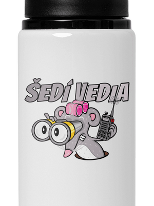 Šedí vedia - myš flaša na vodu White