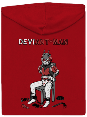 DeviAnt-man pánska mikina na zips Red