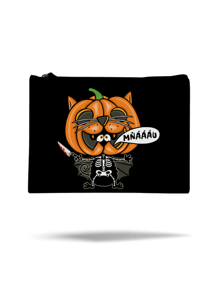 Halloweenská kočička taštička Black