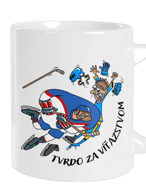 Tvrdo za víťazstvom veľký hrnček White