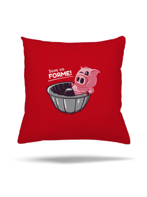Vo forme vankúš Red