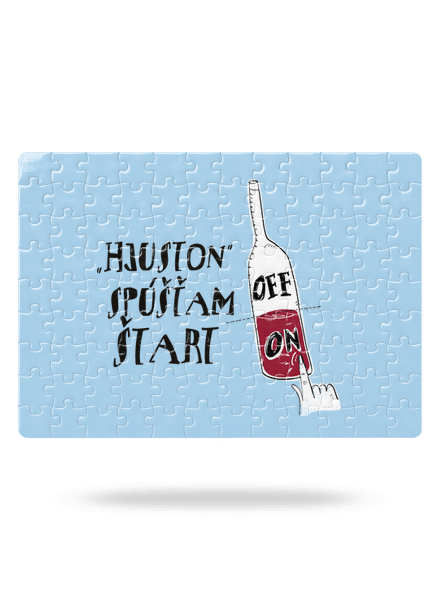 Hjuston, víno puzzle White