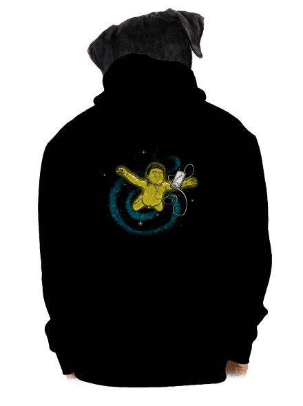 Vesmírna Nirvana pánska mikina na zips Black
