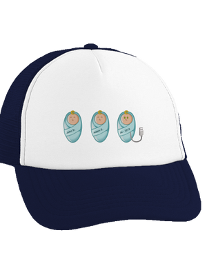 AI baby šiltovka truckerka French Navy cap
