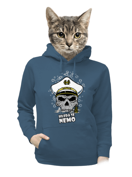 Kapitán Nemo dámska mikina klokanka Denim