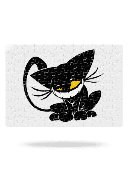 Evil cat puzzle White