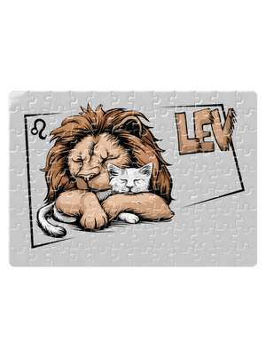 Mačací horoskop: Lev puzzle White