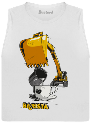 Bagrista dámske tielko voľné White