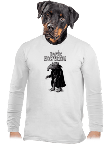 Tapír Nosferatu pánske dlhý rukáv White