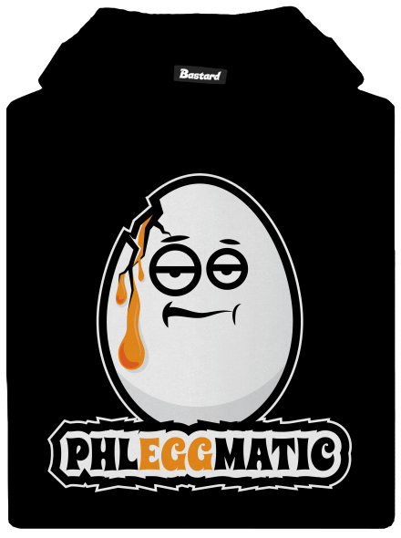 Phleggmatic detská mikina klokanka Black