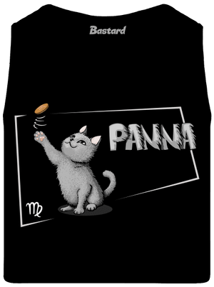 Mačací horoskop: Panna pánske tielko Black