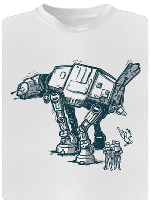 AT-AT detské športové tričko White