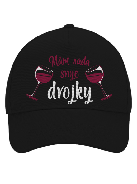 Dvojky šiltovka baseballka Black