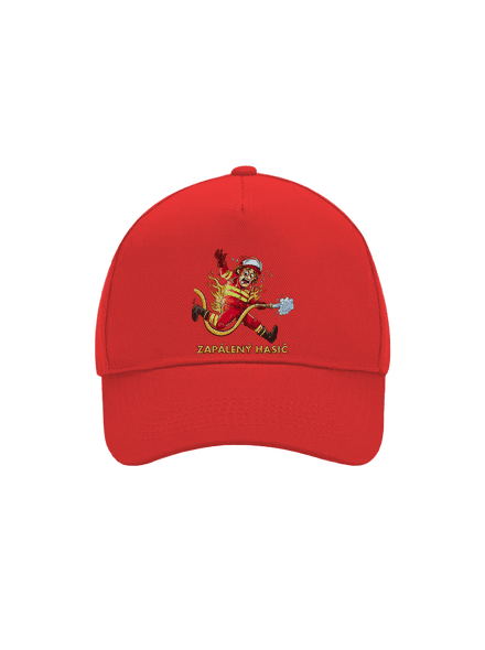 Zapálený hasič a hasička šiltovka baseballka Classic Red
