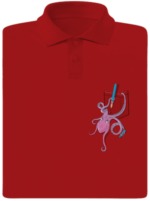 Jednoducho miluje atrament pánska polokošeľa Red Mal