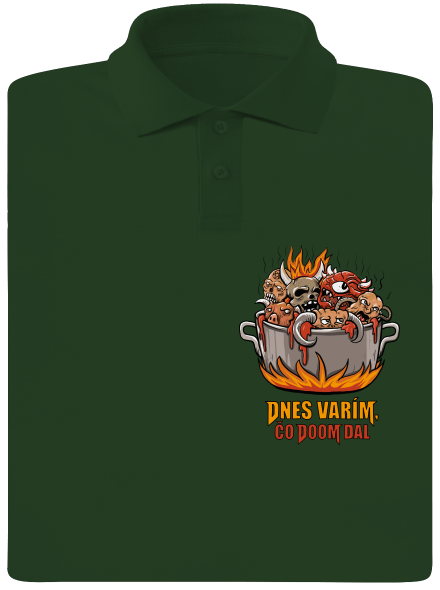 Čo Doom dal pánska polokošeľa Bottle Green Mal