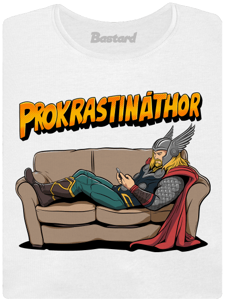Prokrastináthor dámske tričko prémium White