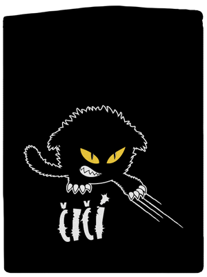 Čičina pánska mikina na zips Black