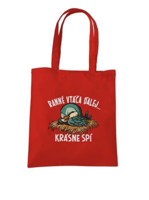 Ranné vtáča spí taška Bright Red